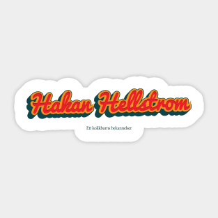 Hakan Hellstrom Sticker